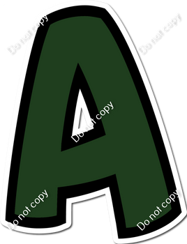 BB 12" Individuals - Flat Hunter Green