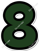 BB 18" Individuals - Flat Hunter Green
