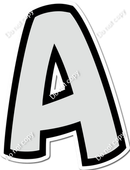 BB 12" Individuals - Flat Light Grey