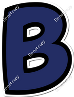 BB 12" Individuals - Flat Navy Blue