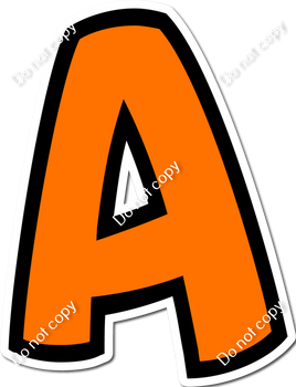 BB 18" Individuals - Flat Orange