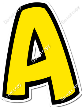 BB 18" Individuals - Flat Yellow