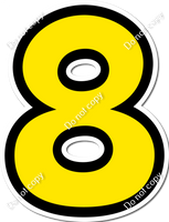 BB 12" Individuals - Flat Yellow