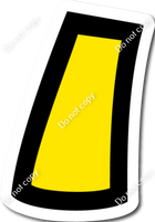 BB 23.5" Individuals - Flat Yellow