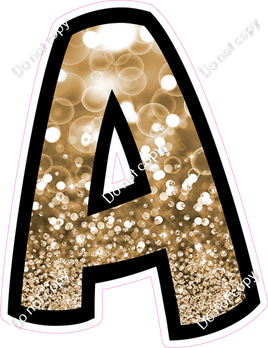 BB 12" Individuals - Gold Bokeh