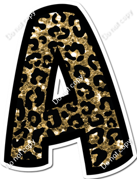 BB 18" Individuals - Gold Leopard Sparkle