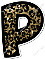 BB 12" Individuals - Gold Leopard Sparkle