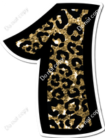 BB 23.5" Individuals - Gold Leopard Sparkle