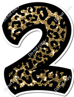 BB 30" Individuals - Gold Leopard Sparkle