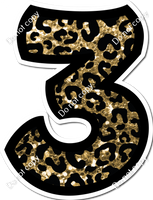 BB 30" Individuals - Gold Leopard Sparkle