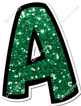 BB 12" Individuals - Green Sparkle