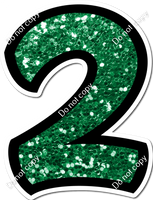 BB 23.5" Individuals - Green Sparkle