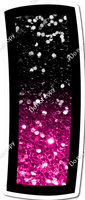 BB 23.5" Individuals - Hot Pink / Black Ombre Sparkle