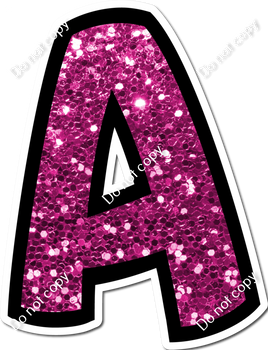 BB 18" Individuals - Hot Pink Sparkle