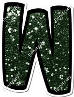 BB 23.5" Individuals - Hunter Green Sparkle