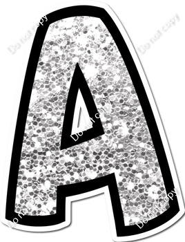 BB 18" Individuals - Light Silver Sparkle