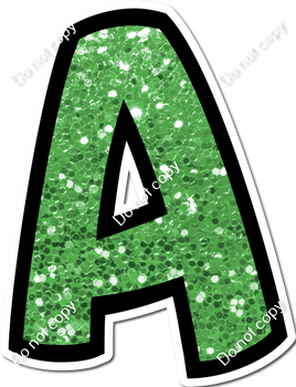 BB 18" Individuals - Lime Green Sparkle