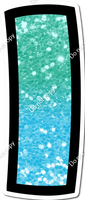 BB 18" Individuals - Mint / Baby Blue Ombre Sparkle