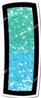 BB 12" Individuals - Mint / Baby Blue Ombre Sparkle