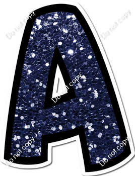 BB 12" Individuals - Navy Blue Sparkle