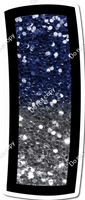 BB 12" Individuals - Navy Blue / Silver Ombre Sparkle