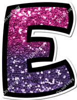 BB 12" Individuals - Hot Pink / Purple Ombre Sparkle