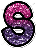 BB 23.5" Individuals - Hot Pink / Purple Ombre Sparkle