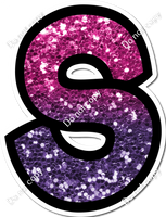 BB 18" Individuals - Hot Pink / Purple Ombre Sparkle