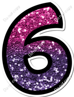 BB 30" Individuals - Hot Pink / Purple Ombre Sparkle