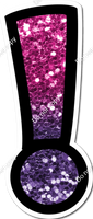 BB 23.5" Individuals - Hot Pink / Purple Ombre Sparkle