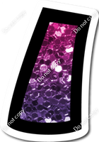 BB 23.5" Individuals - Hot Pink / Purple Ombre Sparkle