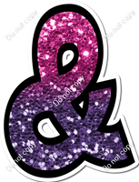 BB 12" Individuals - Hot Pink / Purple Ombre Sparkle