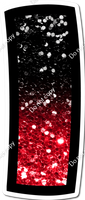 BB 12" Individuals - Black / Red Ombre Sparkle