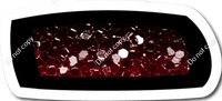 BB 23.5" Individuals - Black / Red Ombre Sparkle