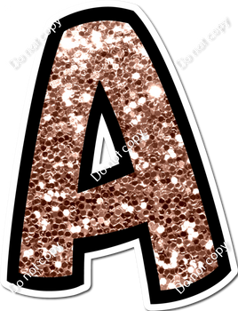 BB 12" Individuals - Rose Gold Sparkle