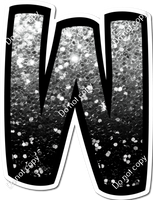 BB 23.5" Individuals - Light Silver / Black Ombre Sparkle