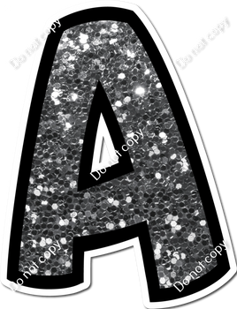 BB 18" Individuals - Silver Sparkle