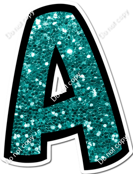BB 12" Individuals - Teal Sparkle