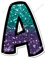 BB 18" Individuals - Teal / Purple Ombre Sparkle