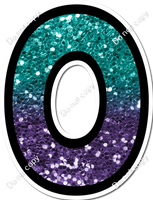 BB 30" Individuals - Teal / Purple Ombre Sparkle