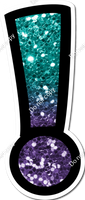 BB 18" Individuals - Teal / Purple Ombre Sparkle