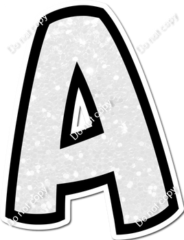 BB 18" Individuals - White Sparkle