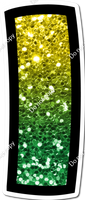 BB 18" Individuals - Yellow / Green Ombre Sparkle