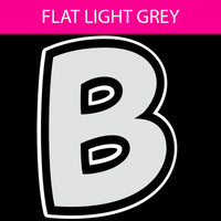 Flat - 12" BB 86 pc Alphabet Sets