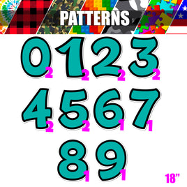 Pattern - 18" BB 16 pc 0-9 Sets