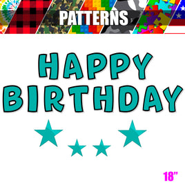 Pattern - 18" BB 17 pc Happy Birthday Sets