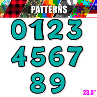 Pattern - 23.5" BB 10 pc 0-9 Sets