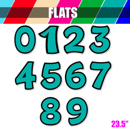Flat - 23.5" BB 10 pc 0-9 Sets