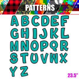 Pattern - 23.5" BB 26 pc Alphabet Sets