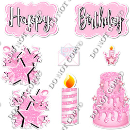8 pc Quick Sets #1 - Flat Baby Pink - Flair-hbd0569